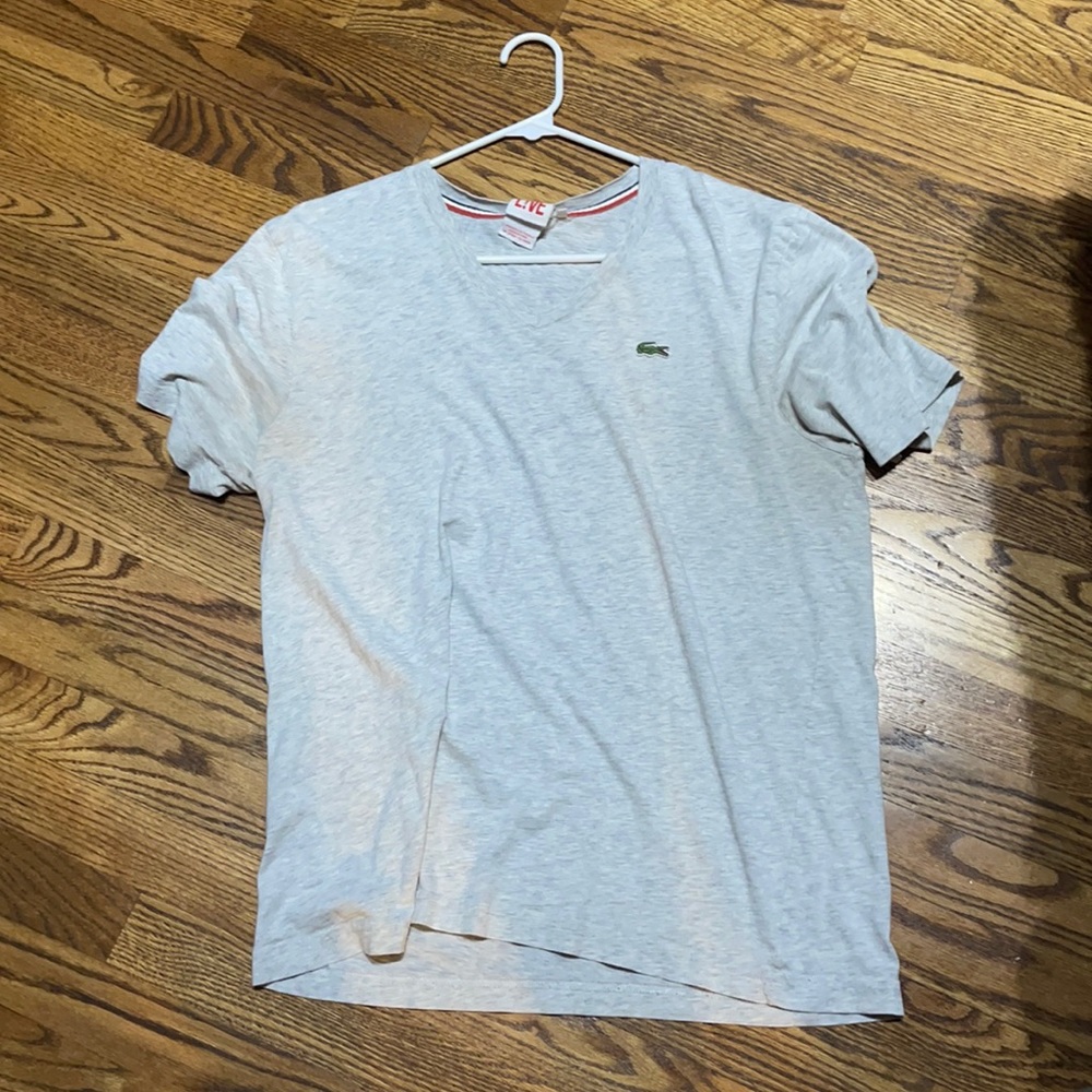 Lacoste men’s vneck size large